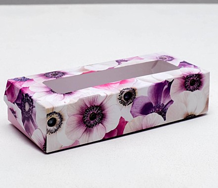 Коробка складная «Цветочное настроение», 17 × 7 × 4 см