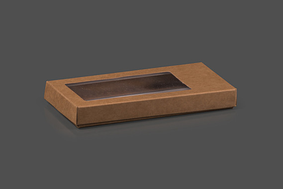 Коробка для шоколадной плитки 180*90*17 мм (крафт)
