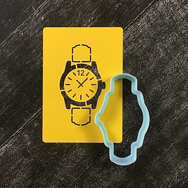 Часы №1 наручные (10 см / Формочка + трафарет)