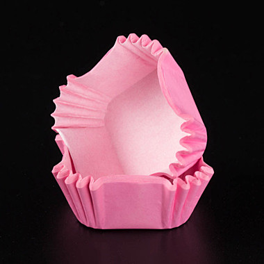 Капсулы для конфет розовые квадрат. 43*43 мм, h 24 мм . 50шт