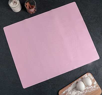 Силиконовый коврик с разлиновкой Доляна «Буссен», 49×39 см, цвет МИКС